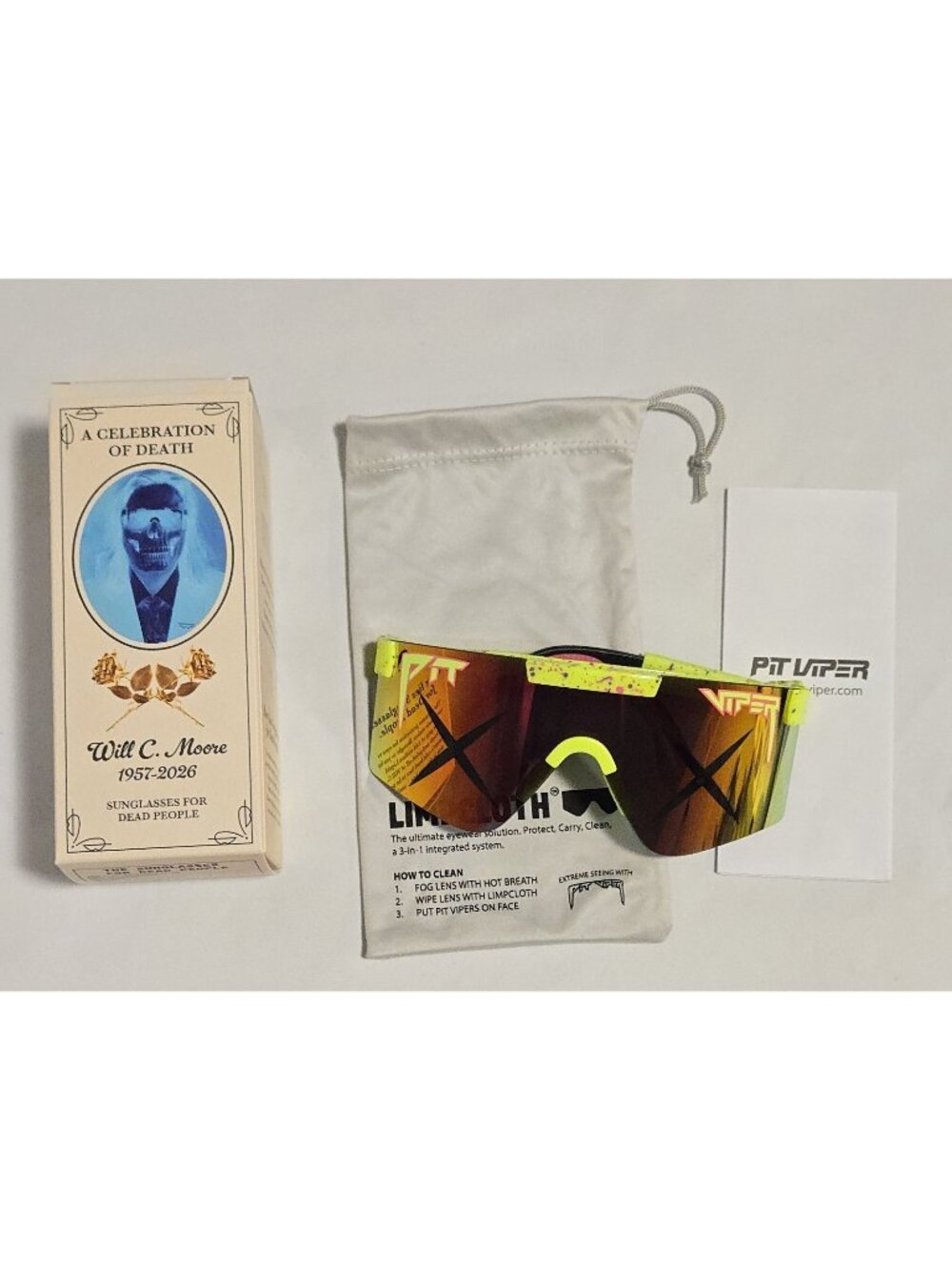 PIT VIPER x LIQUID DEATH Sunglasses For Dead People RARE 1/300 NEW